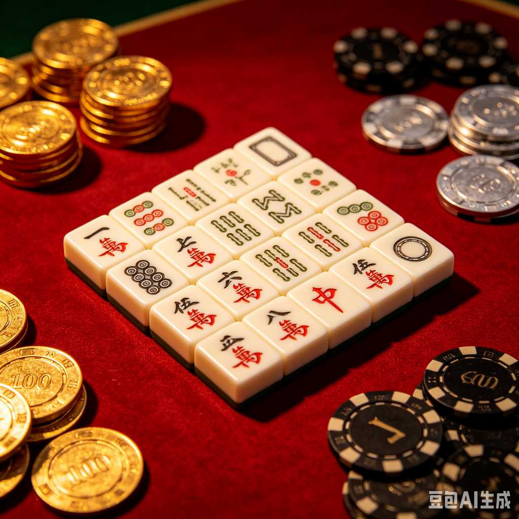 colorful mahjong score chips